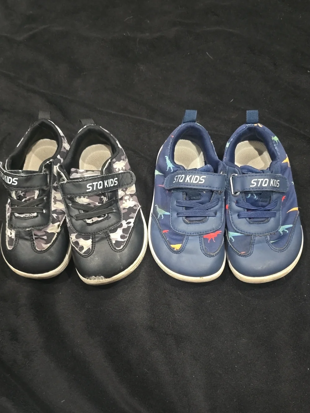 Navy Dinosaur Sneakers for Kids